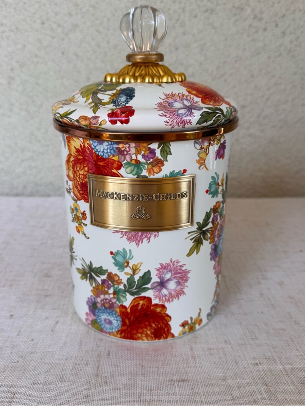 MacKenzie-Childs Medium Flower Market Canister